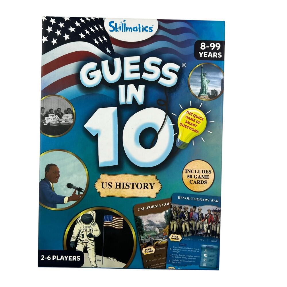 Skillmatics Card Game - Guess in 10 American History